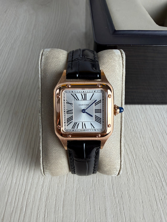 CARTIER SANTOS DUMONT ROSE SMALL 28MM X 38MM FEMININO