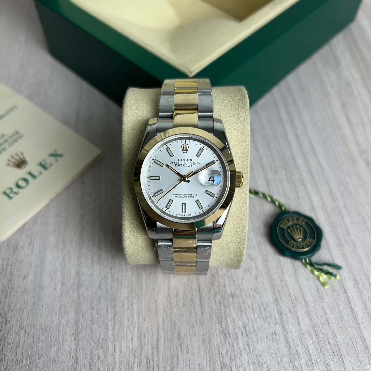 ROLEX DATEJUST MISTO DOURADO FEMININO 36MM
