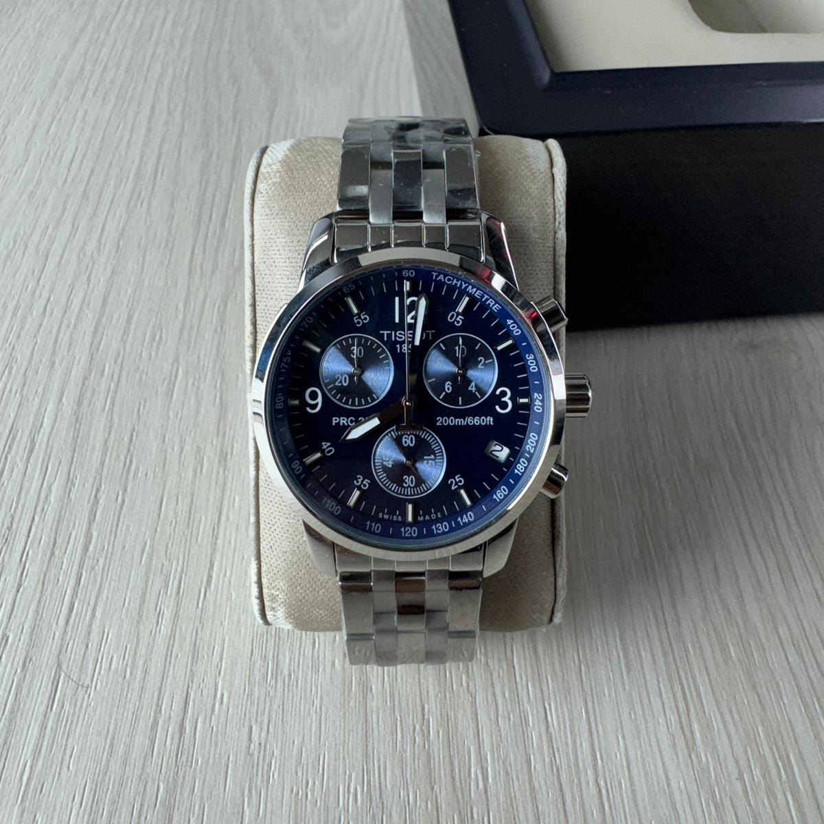 TISSOT PRC200 PRATA AZUL 39MM