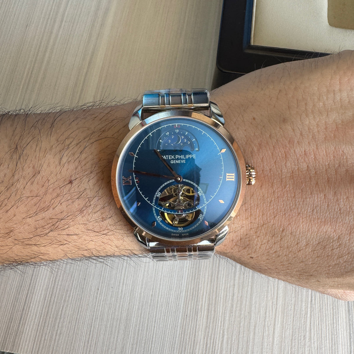 PATEK PHILIPPE PRATA ROSE AUTOMATICO 43MM