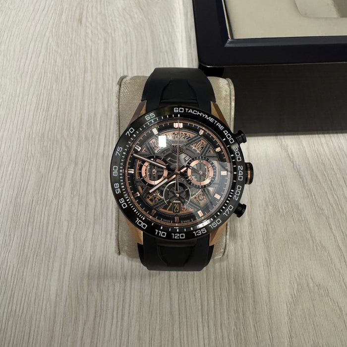 TAG HEUER CARRERA ROSE PRETO 44MM