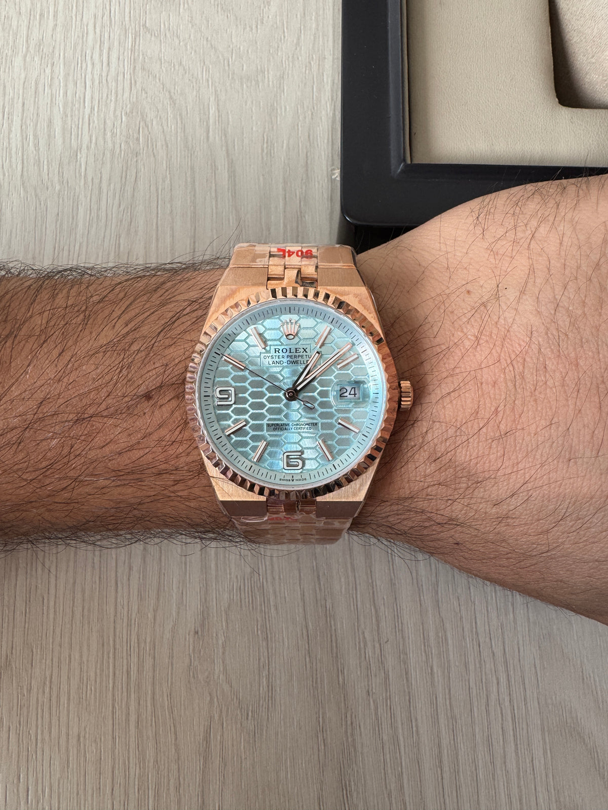 ROLEX LAND DWELLER ROSE AZUL 40MM