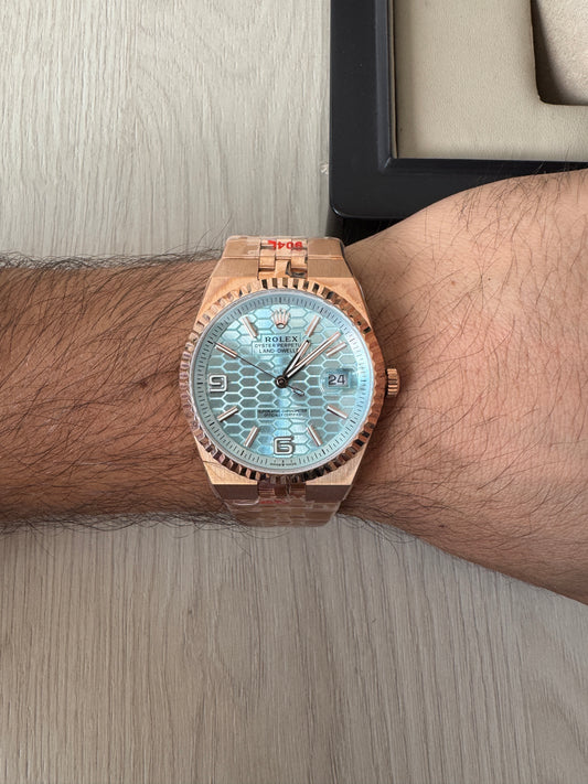 ROLEX LAND DWELLER ROSE AZUL 40MM