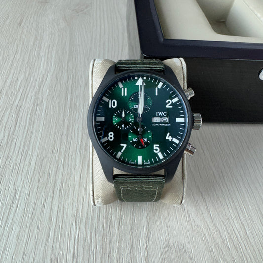IWC PILOT TOP GUN PRETO VERDE 44M