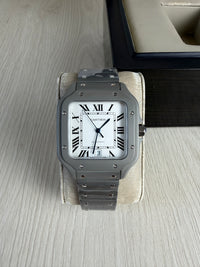CARTIER SANTOS CINZA 40MM X 47MM