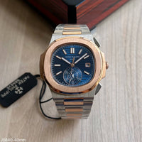 PATEK PHILIPPE NAUTILUS MISTO ROSE AZUL 40MM