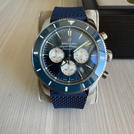 BREITLING SUPEROCEAN AZUL BORRACHA 46MM