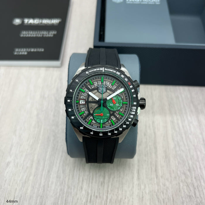 TAG HEUER MONZA PRATA VERDE 43MM