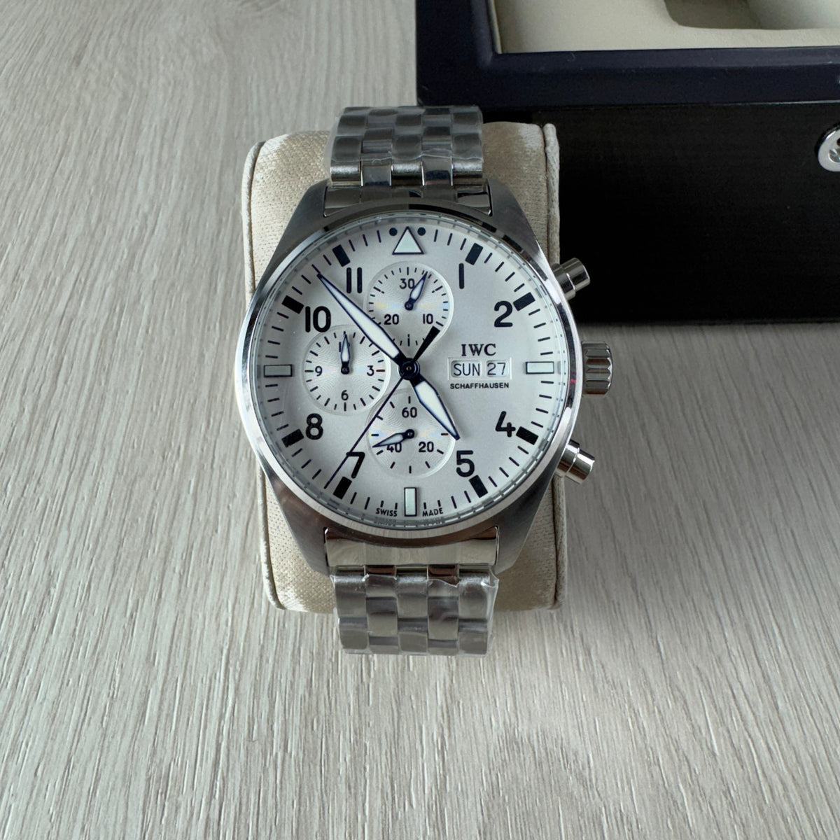 IWC TOP GUN PRATA BRANCO AUTOMÁTICO 44MM