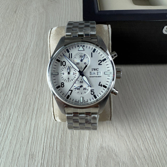 IWC TOP GUN PRATA BRANCO AUTOMÁTICO 44MM