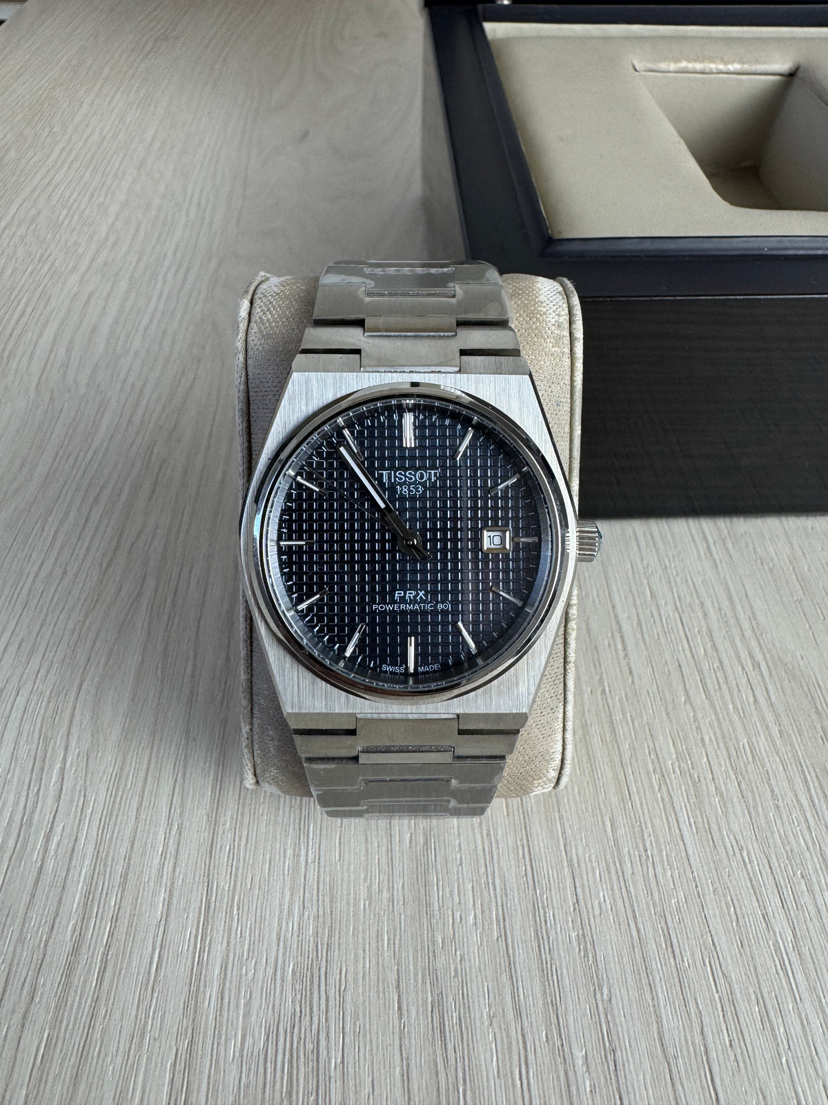TISSOT PRX PRATA AZUL 40MM
