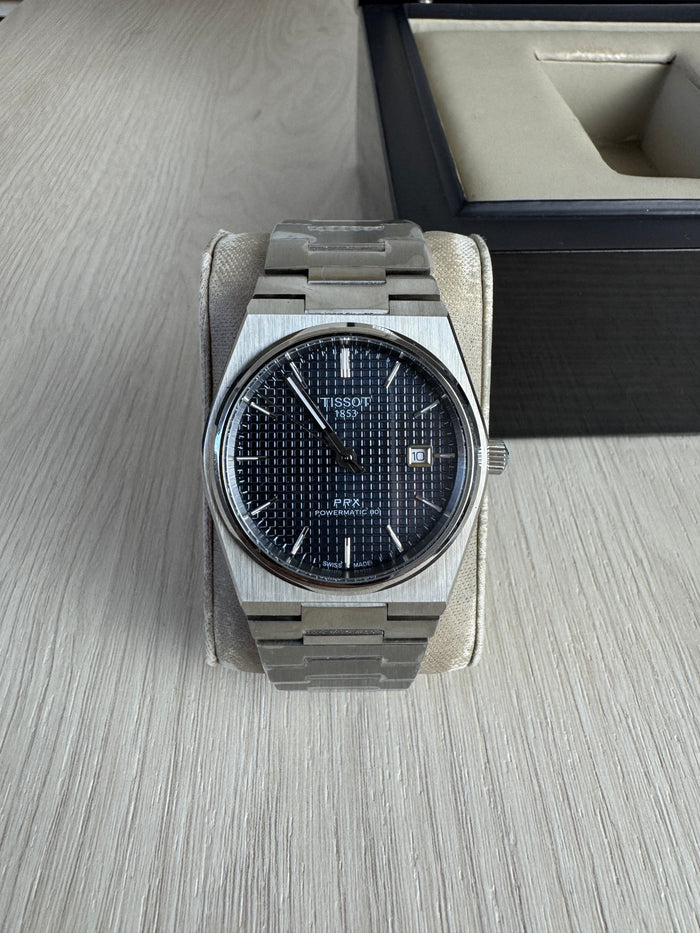 TISSOT PRX PRATA AZUL 40MM