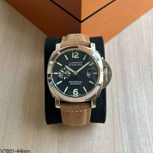 PANERAI LUMINOR MARINA PRATA COURO 44MM
