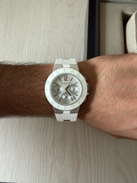 BVLGARI TITANIUM  BRANCO 43MM