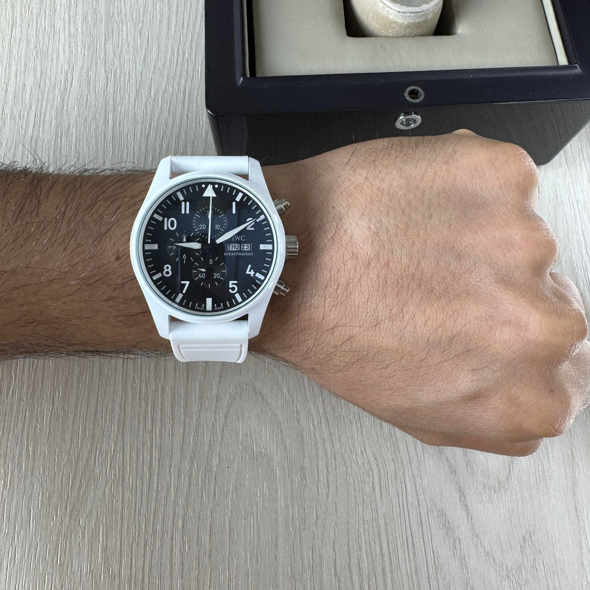 IWC PILOT TOP GUN BRANCO 44M