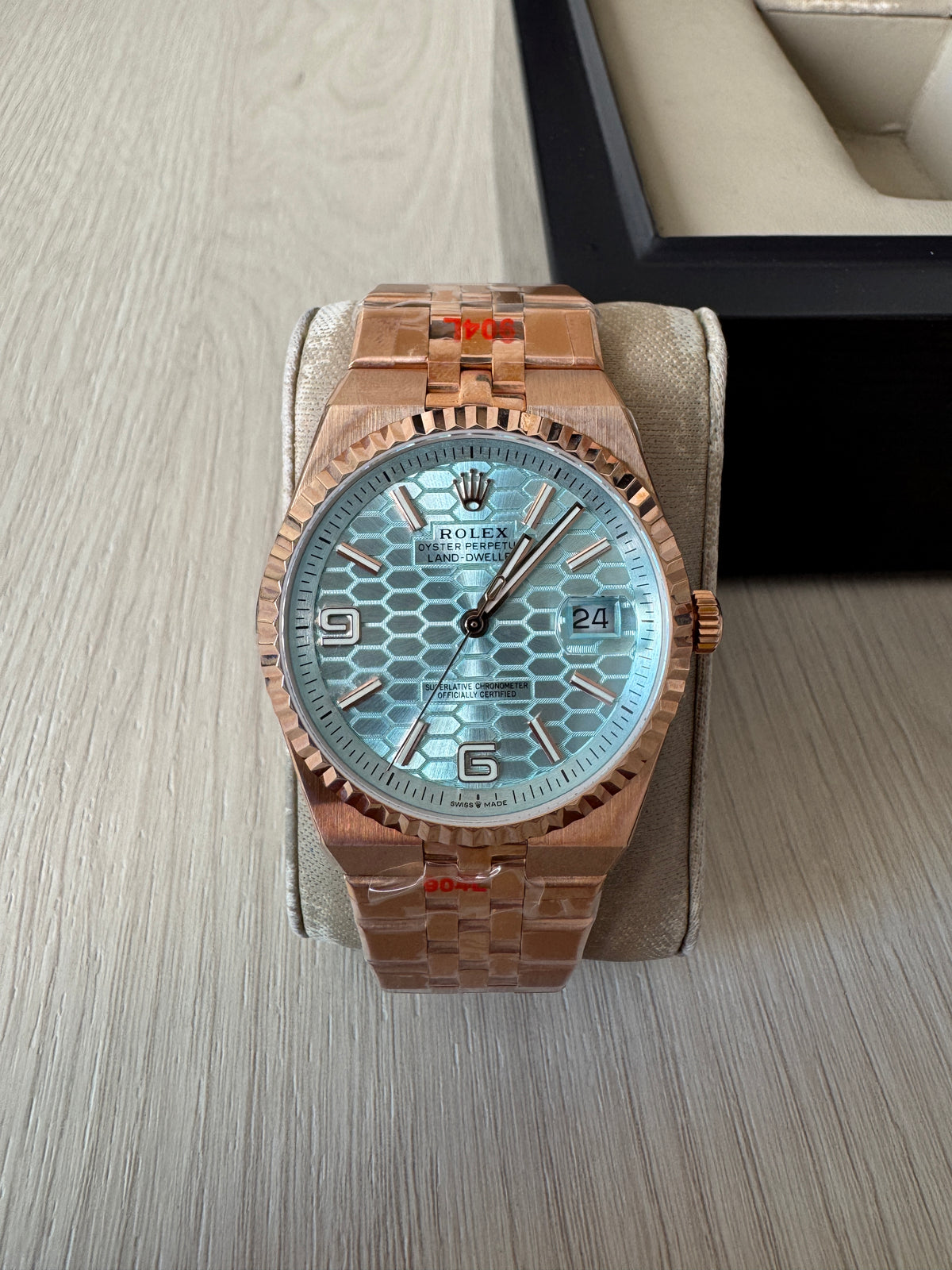 ROLEX LAND DWELLER ROSE AZUL 40MM