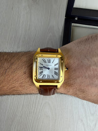 CARTIER SANTOS DUMONT DOURADO LARGE 31MM X 44MM