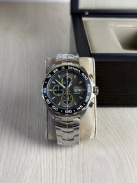 TAG HEUER SENNA PRATA PRETO 43MM