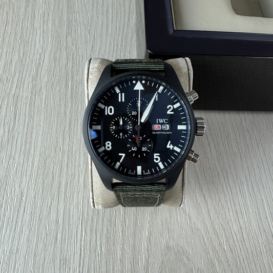 IWC PILOT TOP GUN PRETO  44M
