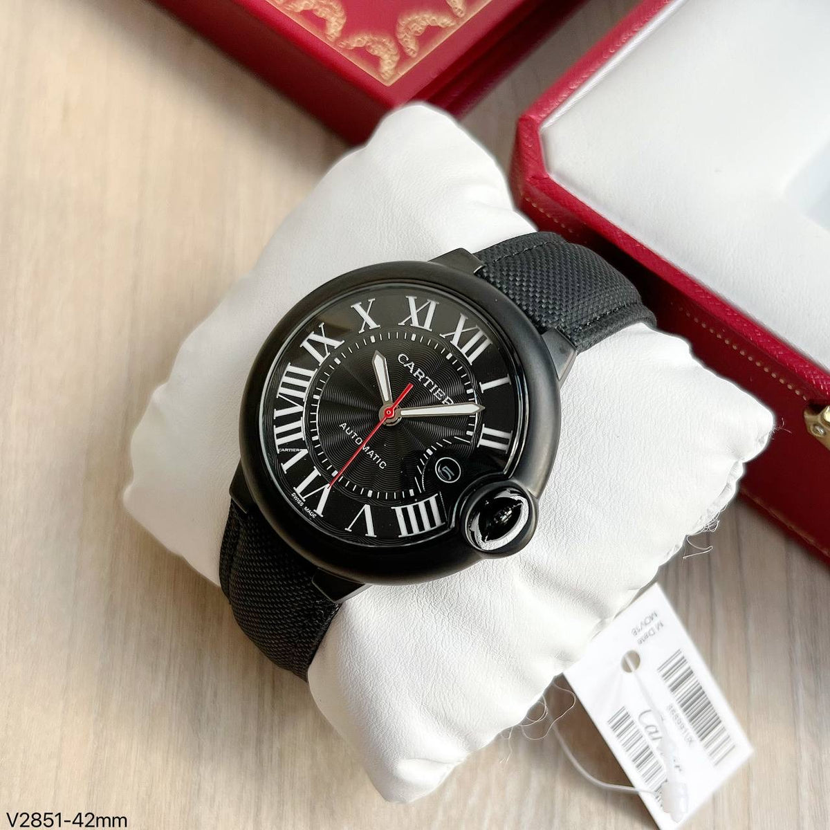 CARTIER BALLON BLEU PRETO NYLON 42M