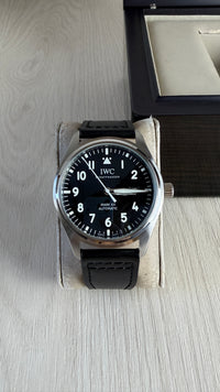 IWC MARK XVIII PRATA COURO AUTOMÁTICO 41MM
