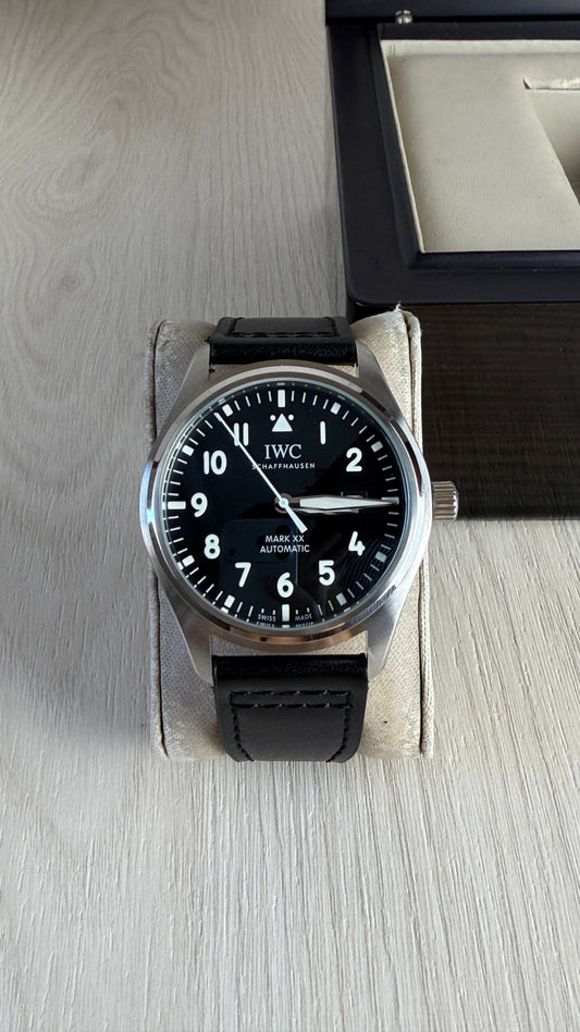 IWC MARK XVIII PRATA COURO AUTOMÁTICO 41MM