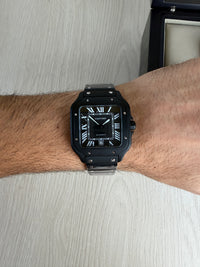 CARTIER SANTOS PRETO 40MM X 47MM