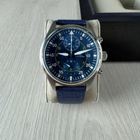 IWC PILOT TOP GUN PRATA AZUL 44M