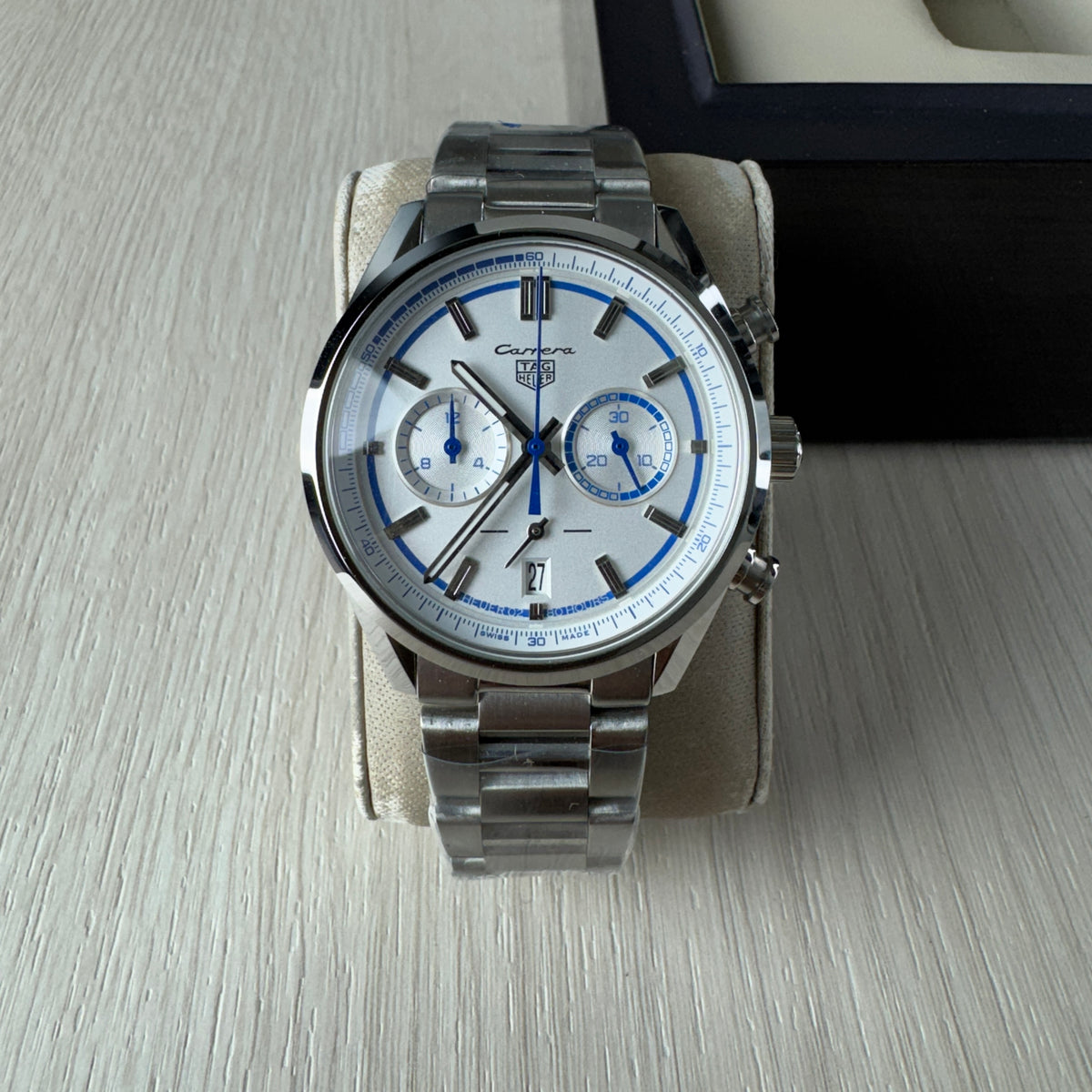 TAG HEUER CARRERA PRATA BRANCO 41MM