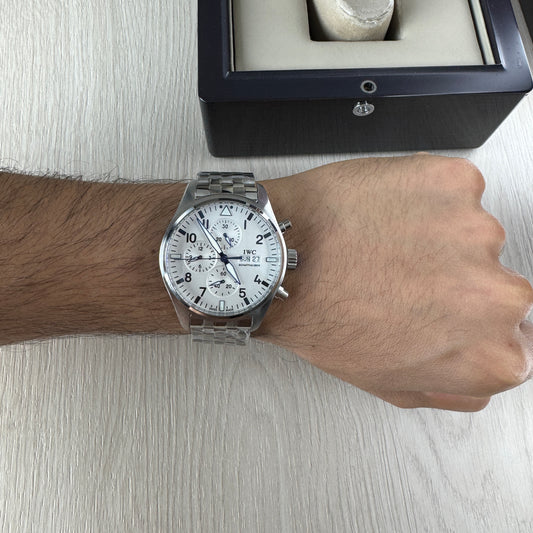 IWC TOP GUN PRATA BRANCO AUTOMÁTICO 44MM
