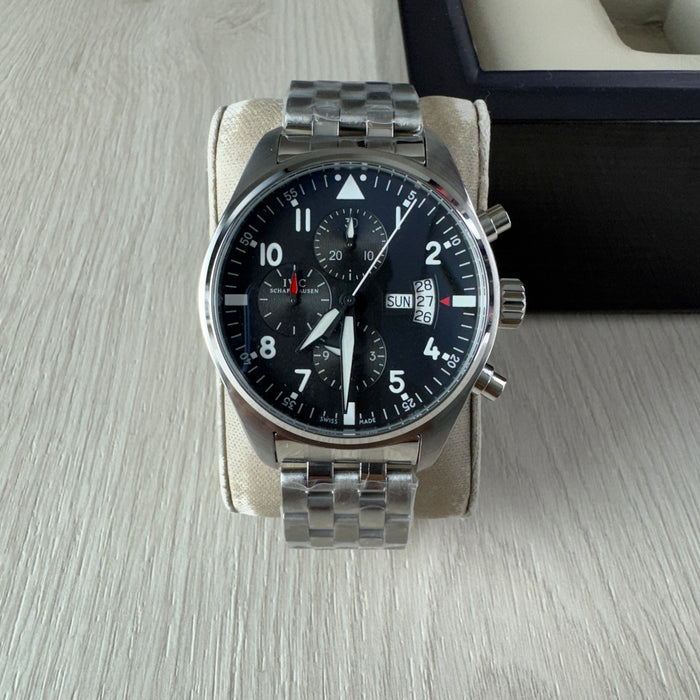 IWC TOP GUN PRATA PRETO AUTOMÁTICO 44MM