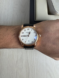 MONT BLANC ROSE COURO AUTOMÁTICO 42MM
