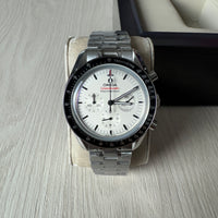 OMEGA SPEEDMASTER PRATA BRANCO 44MM