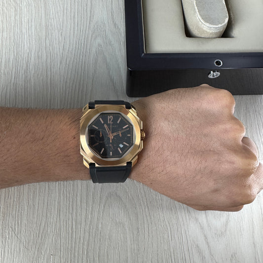 BVLGARI OCTO ROSE PRETO 44MM