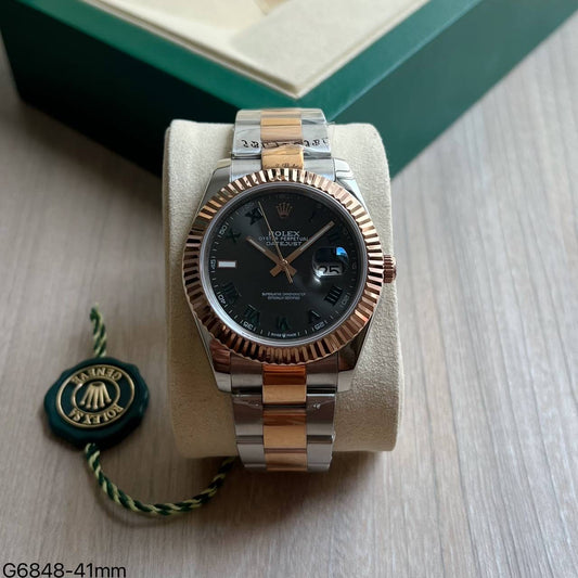 ROLEX DATEJUST MISTO CINZA OYSTER 41MM