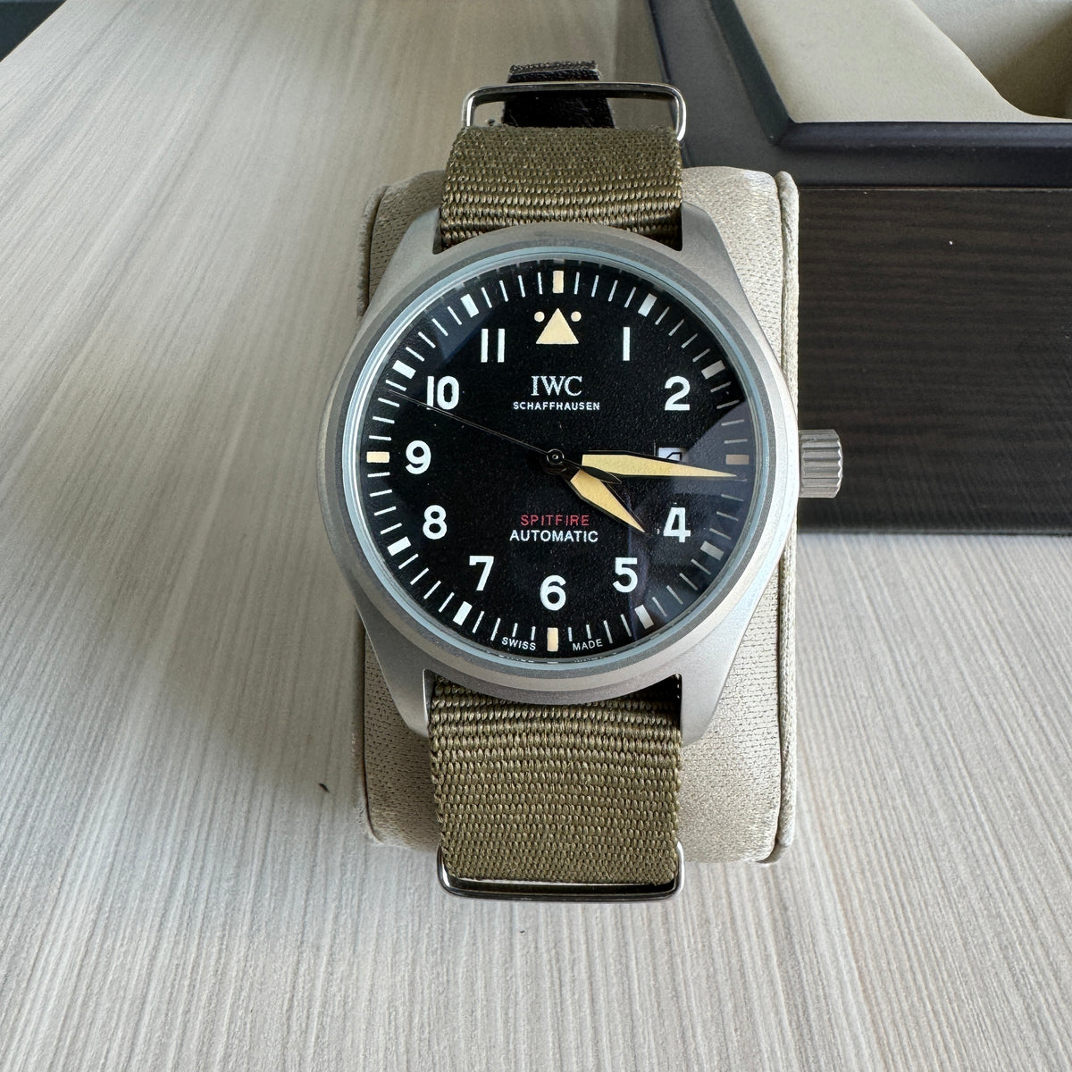 IWC SPITFIRE CINZA NYLON AUTOMÁTICO 39MM