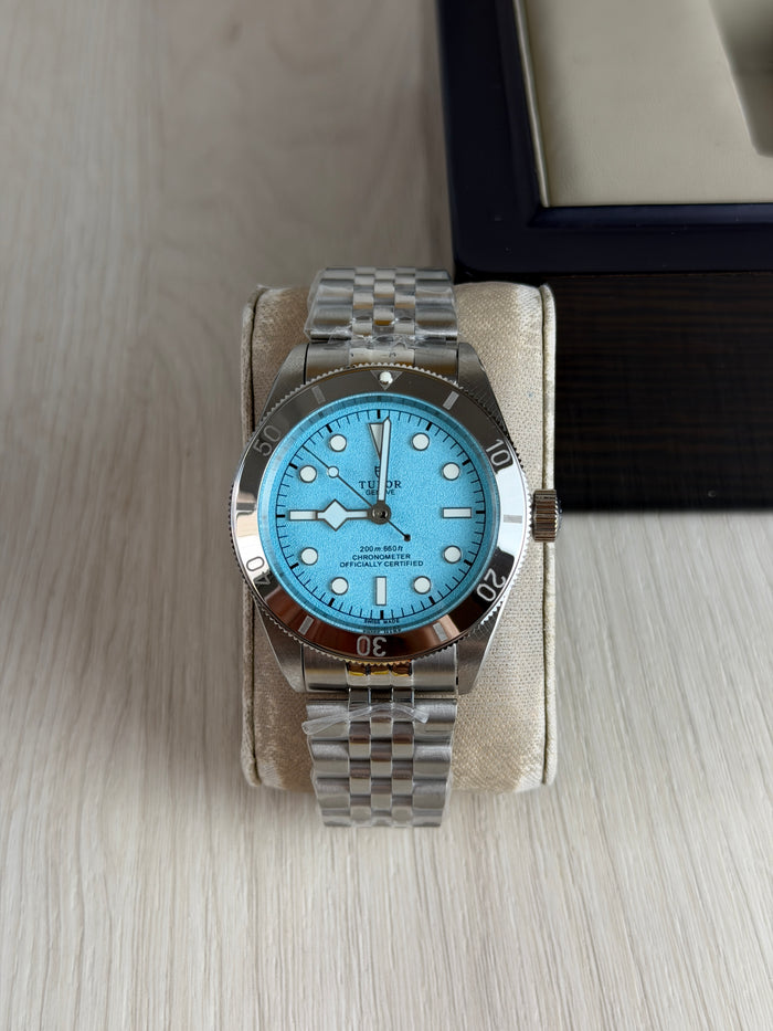 TUDOR BLACK BAY PRATA AZUL 41M