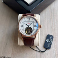 PATEK PHILIPPE ROSE COURO AUTOMATICO 43MM