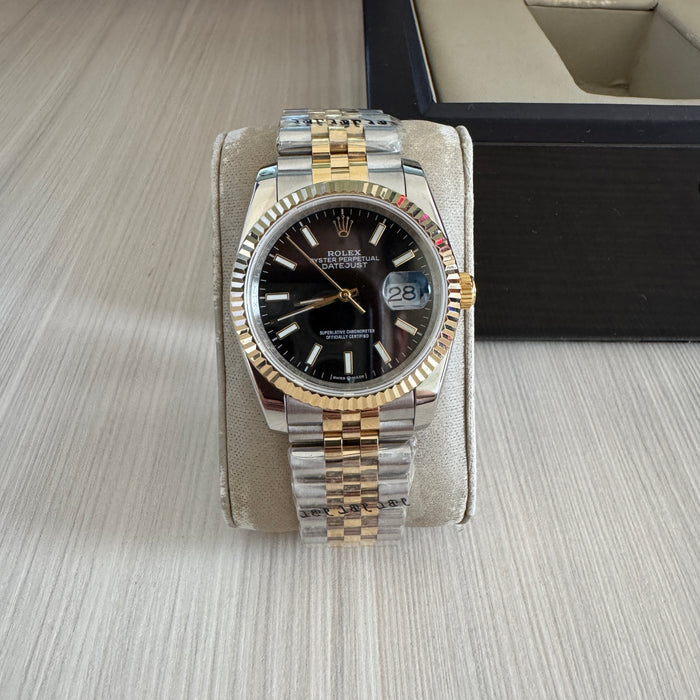 ROLEX DATEJUST MISTO DOURADO JUBILEU FEMININO 36MM