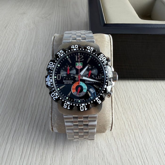 TAG HEUER F1 FORMULA 1 PRATA PRETO 44MM