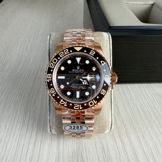 ROLEX GMT MASTER II ROSE JUBILEU 40MM