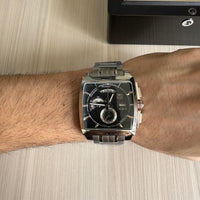 TAG HEUER MONACO PRATA PRETO 42MM