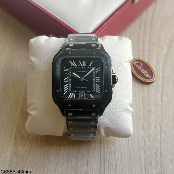 CARTIER SANTOS PRETO 40MM X 47MM
