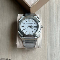 BVLGARI OCTO PRATA BRANCO 42MM