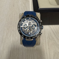 TAG HEUER CARRERA PRATA AZUL 44MM