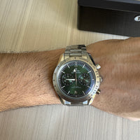 OMEGA SPEEDMASTER PRATA VERDE 44MM