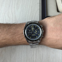 OMEGA SPEEDMASTER PRATA PRETO 44MM