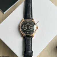 IWC ROSE PRETO COURO AUTOMÁTICO 44MM