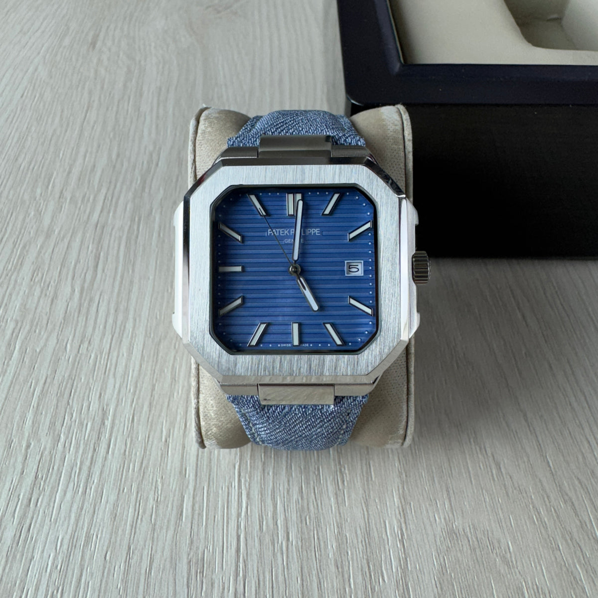 PATEK PHILIPPE CUBITUS PRATA AZUL 45MM