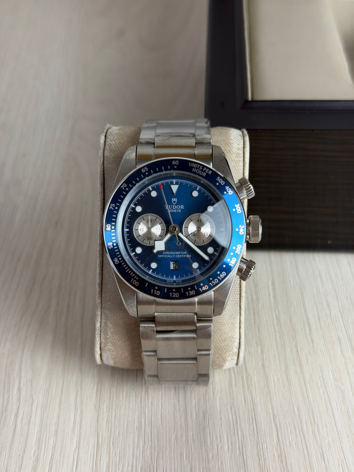 TUDOR BLACK BAY PRATA AZUL 41M